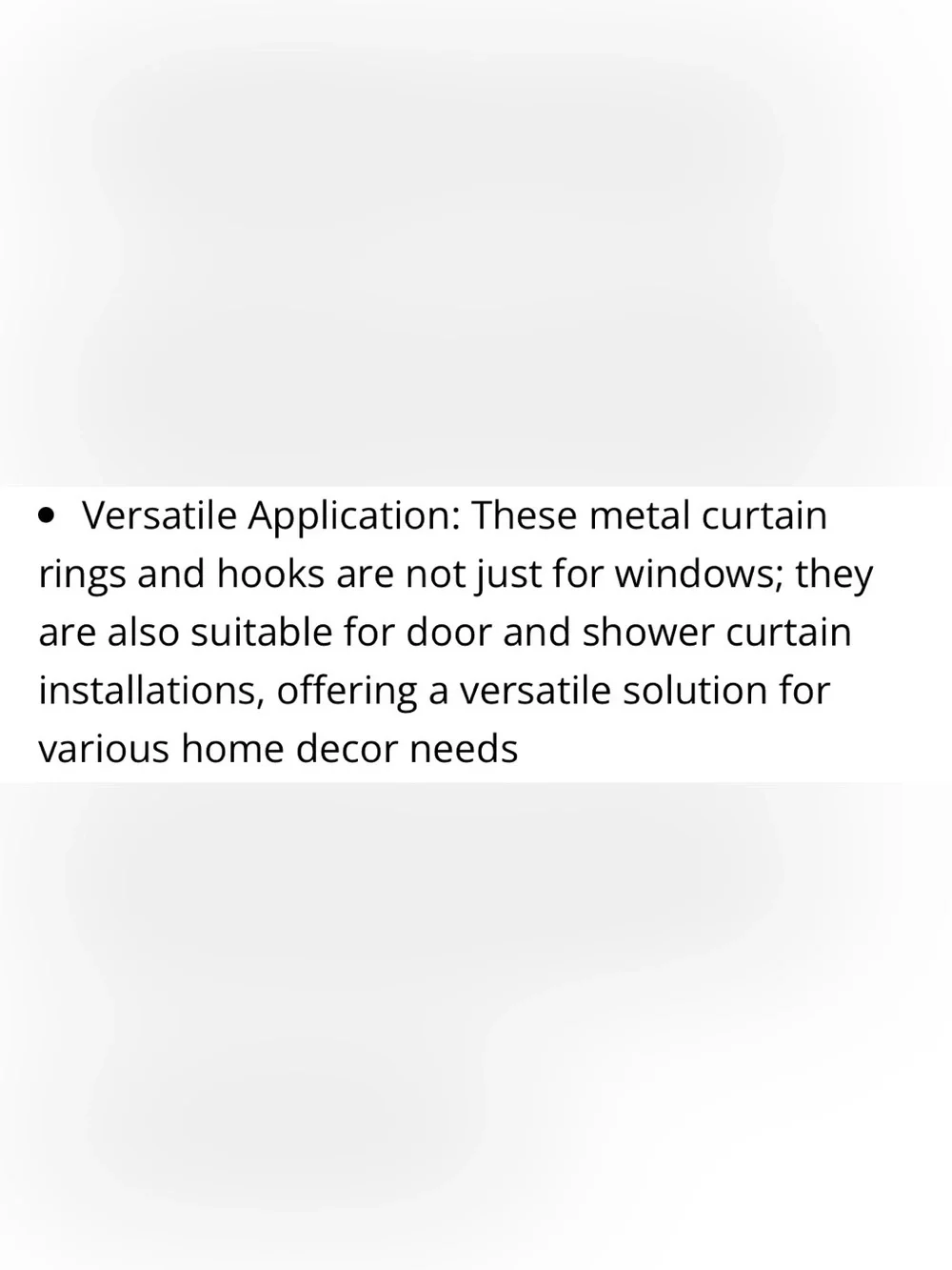 Metal Rings for Curtain Drapery or Shower BLACK SILVER 60pc.